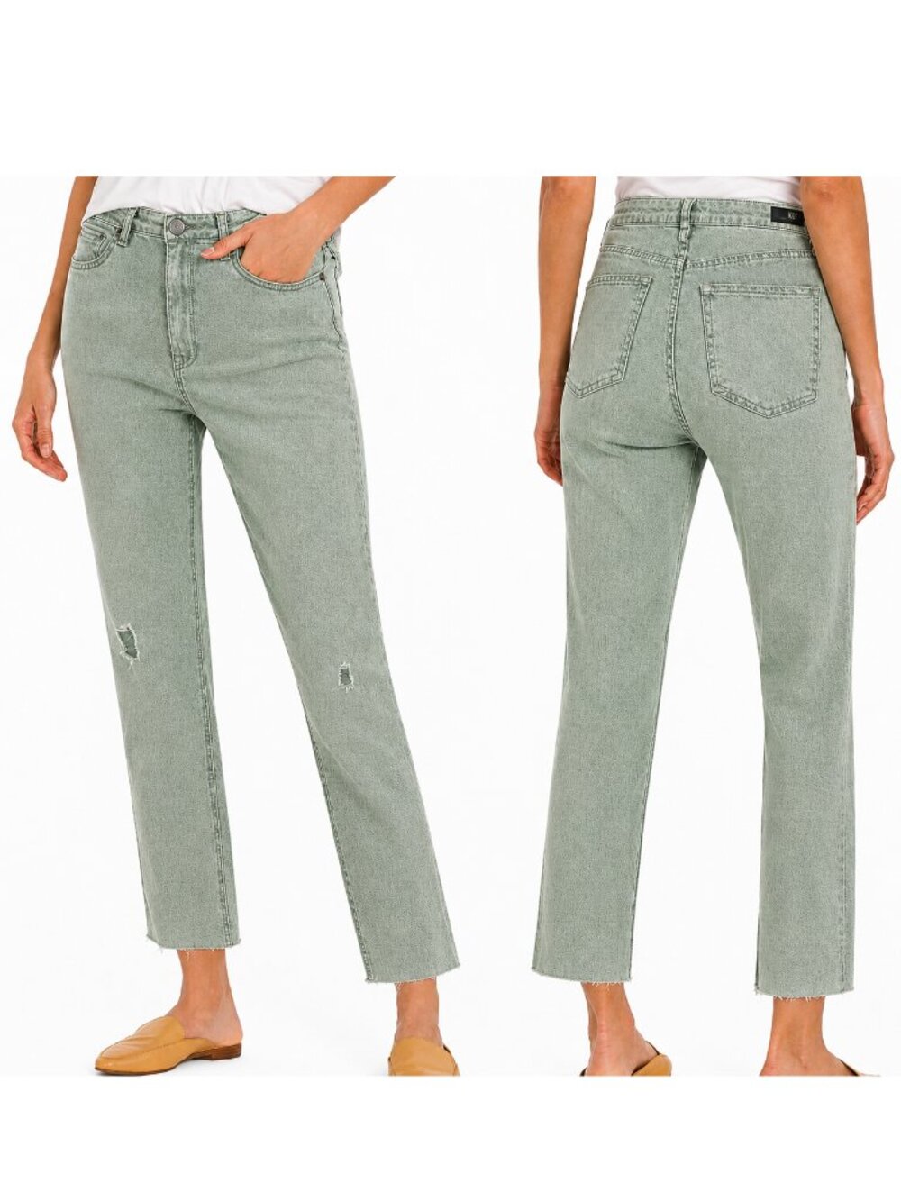 Kut From The Kloth Rachel Mom High Rise Straight Jeans Size 14